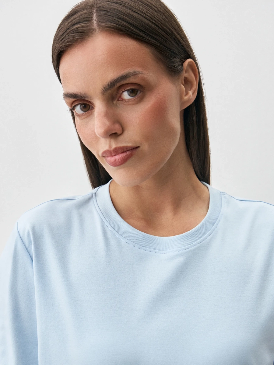 Футболка SEVEN ANNA PEKUN, цвет: голубой, 33.2494.600 купить онлайн