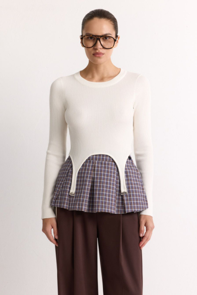 Джемпер с баской