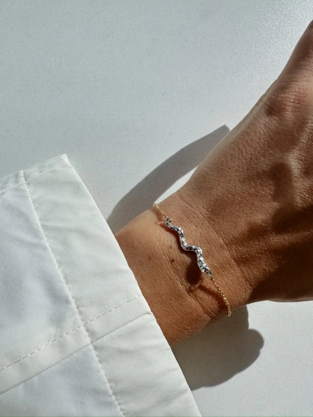 Серебряный браслет «Змеиная натура» gold SBLESKOM, цвет: серебро,  купить онлайн