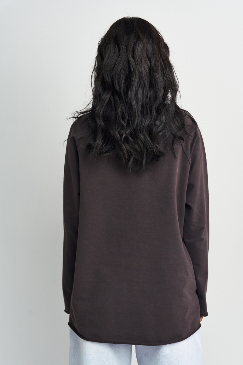 Лонгслив Вишня Erist store, цвет: шоколадный, НФ-00003146 купить онлайн