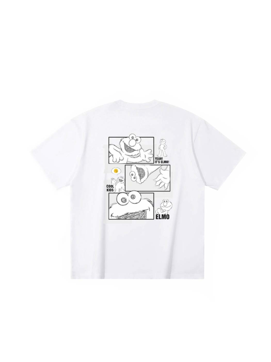 Футболка Sesame Street Elmo shvetsov store, цвет: белый, elmo-sesamew купить онлайн