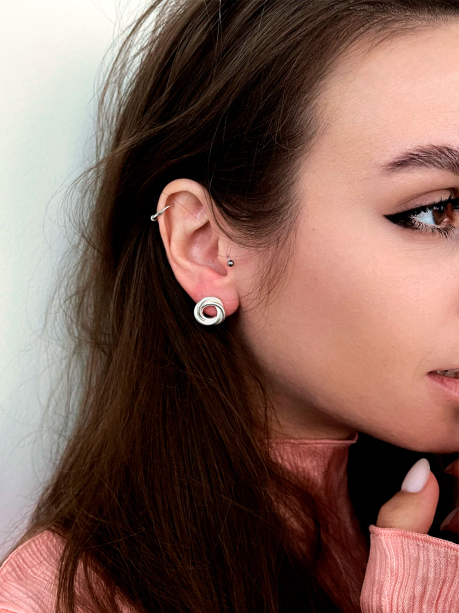 Серьги Day Silver MOSSA jewelry, цвет: серебро, МОСЕ0007СА00000 купить онлайн