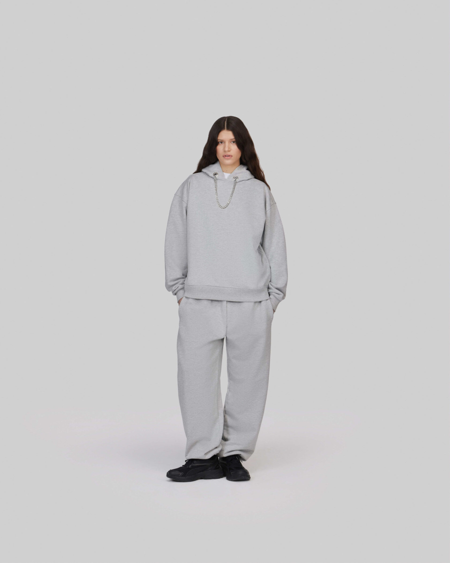 Худи HOODIE | GREY Lerouch, цвет: серый 0013 купить онлайн