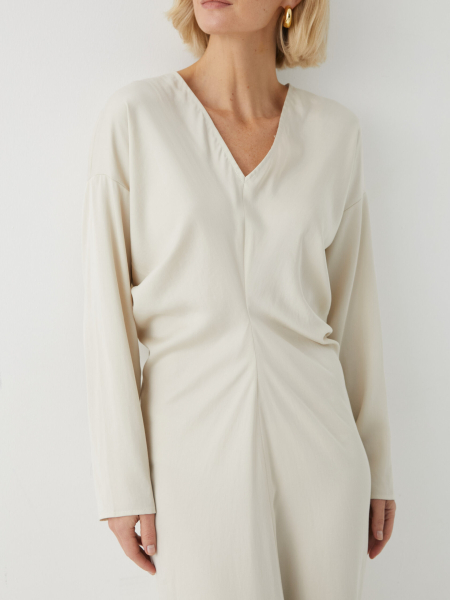 Платье со складкой Marou, цвет: белый,  купить онлайн