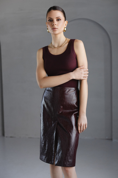 Майка из вискозы с шерстью VLVT, цвет: Бордовый, 00-00005167 купить онлайн