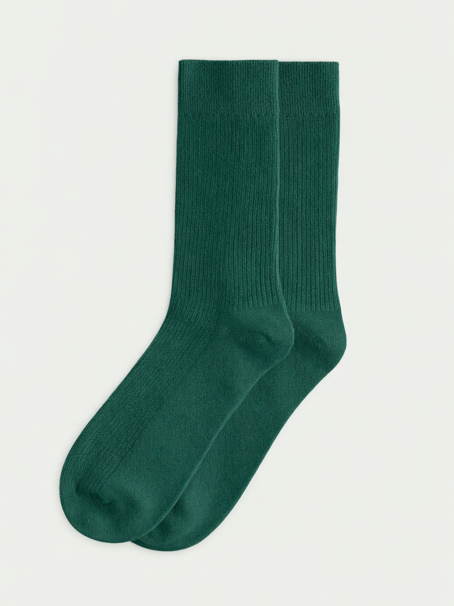 Носки мужские в рубчик TENDEN, цвет: изумруд MSC23/01-изумруд | новая мужская коллекция купить онлайн