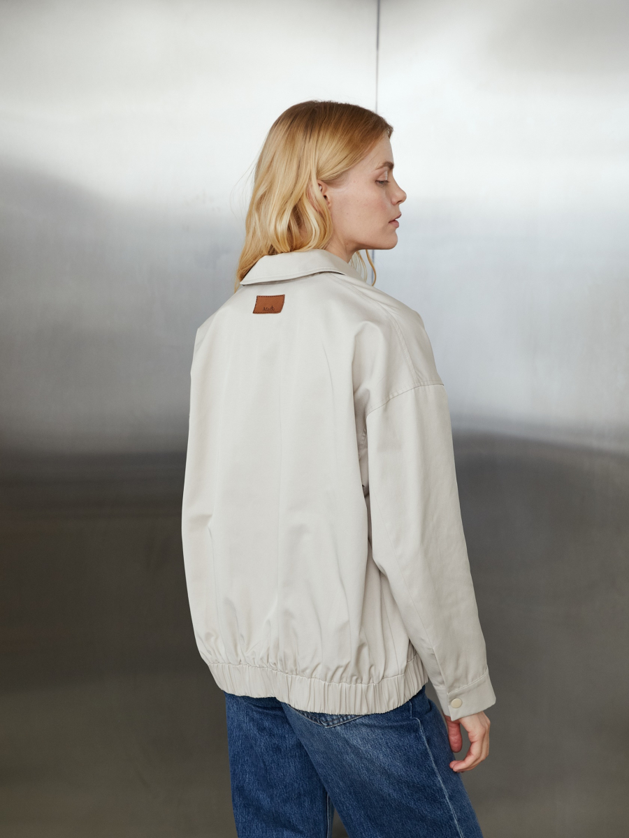 Бомбер Marou, цвет: бежевый, Mar7_2504 купить онлайн