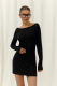 Платье mini "open back" ELASTIC, цвет: Черный,  купить онлайн