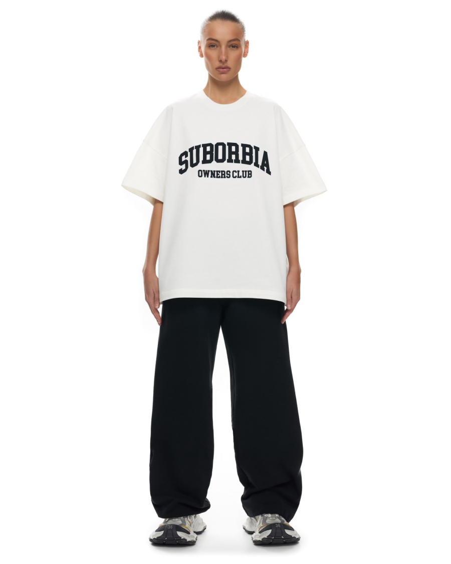 Футболка OWNERS CLUB Suborbia, цвет: white-black, 006384 купить онлайн