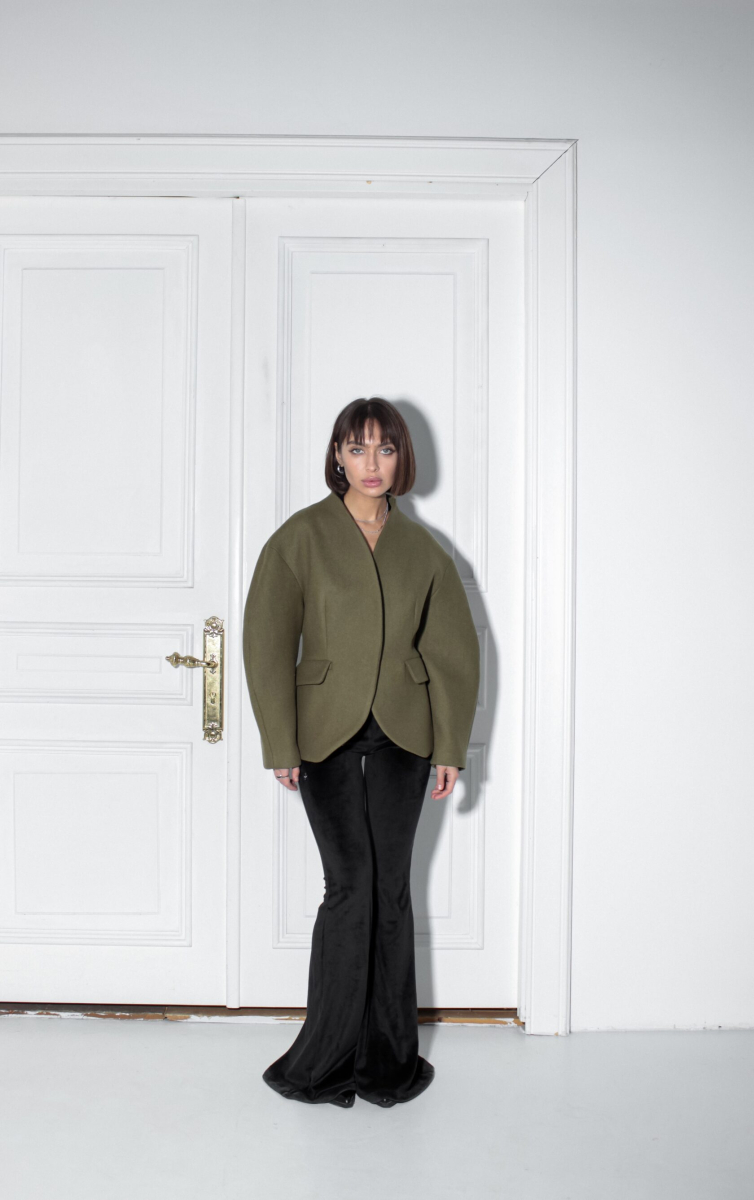 Пальто-пиджак приталенное GARCHIT, цвет: хаки, GARPaltPrKh купить онлайн