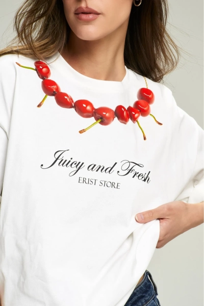 Футболка Cherry Erist store, цвет: молочный, НФ-00002856 купить онлайн