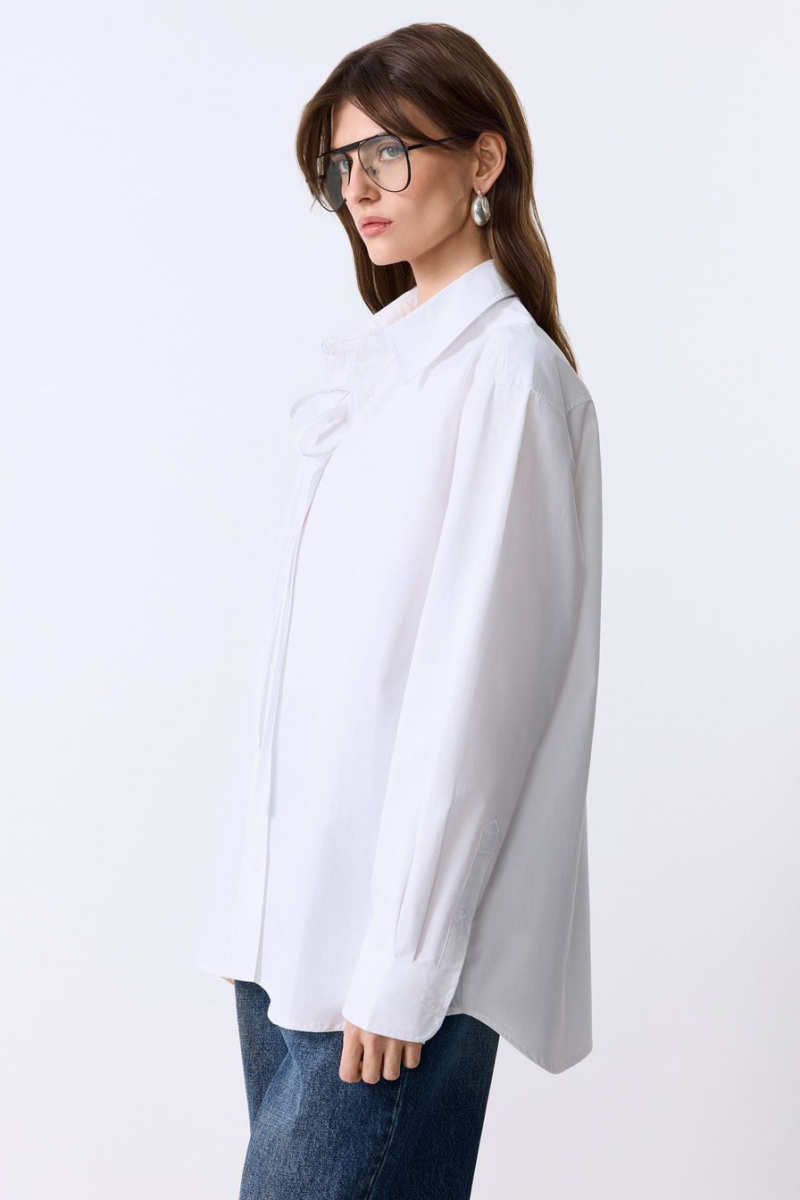 Рубашка из 100% хлопка TOPTOP, цвет: белый, TT.021.16925.100 купить онлайн