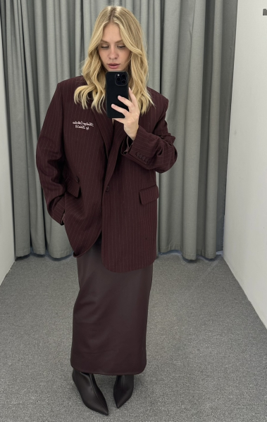 Пиджак объемный с принтом BURGUNDY Label .B, цвет: burgundy, Jc.30.5.02/3BRD купить онлайн