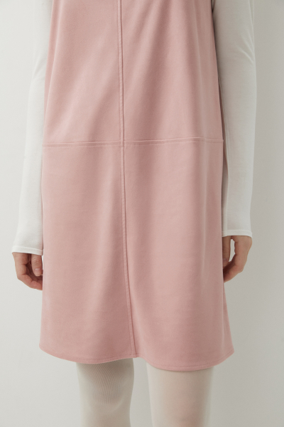 Платье мини прямое из замши Charmstore, цвет: розовый, 111-29568-221 купить онлайн