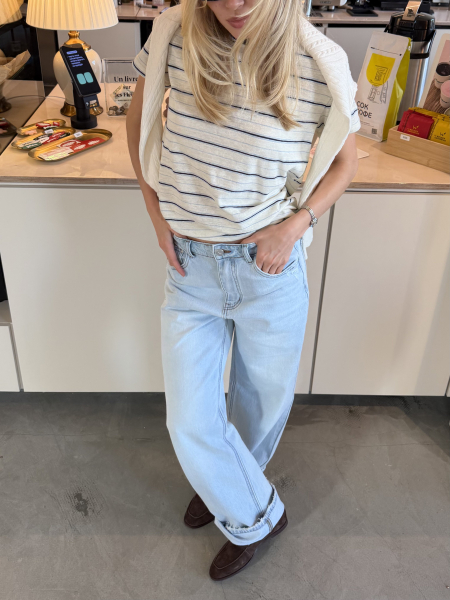 Футболка в полоску НИ ИМЕНИ, НИ ПОХОЖИХ, цвет: белый,  купить онлайн