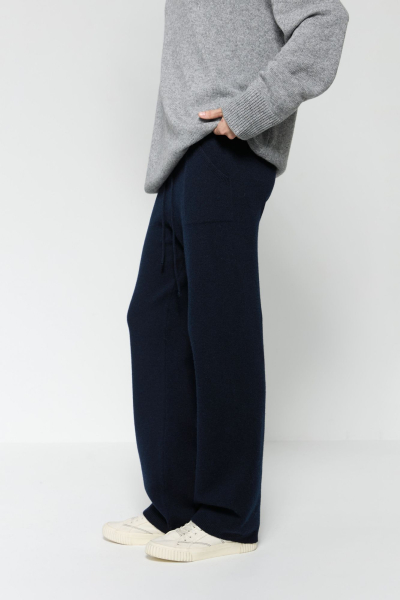 Брюки из смесового кашемира AROUND, цвет: темно-синий, 2811_37C22 купить онлайн