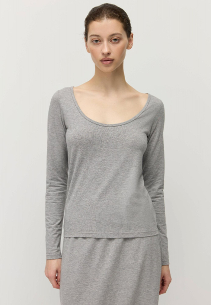 Лонгслив из модала с хлопком