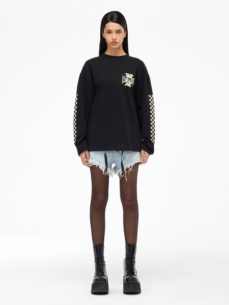 Лонгслив "X" FRHT&OUT OF REACH, цвет: Черный, LSXXXBLLK купить онлайн