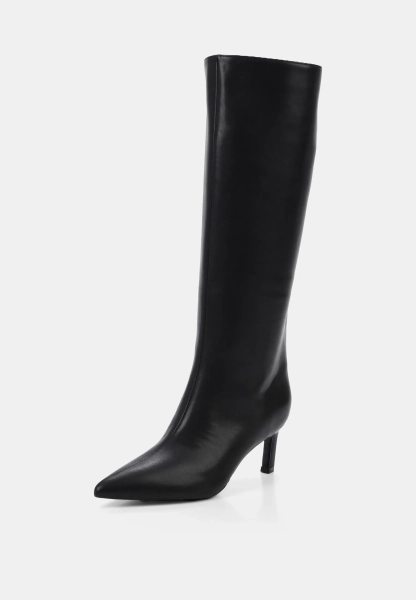 Сапоги трубы на каблуке SBALO, цвет: Черный SFE64 купить онлайн