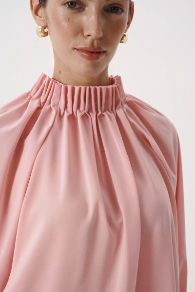 Блуза из шифона Charmstore, цвет: розовый коралл, 102-63361-1009 купить онлайн