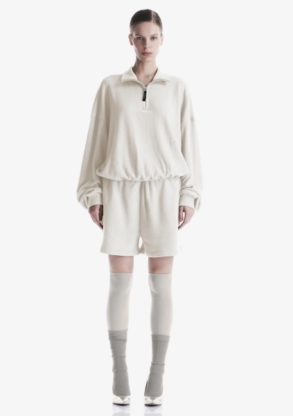 Свитшот на молнии KRAKATAU, цвет: пепельно-белый, Fw123-43 купить онлайн