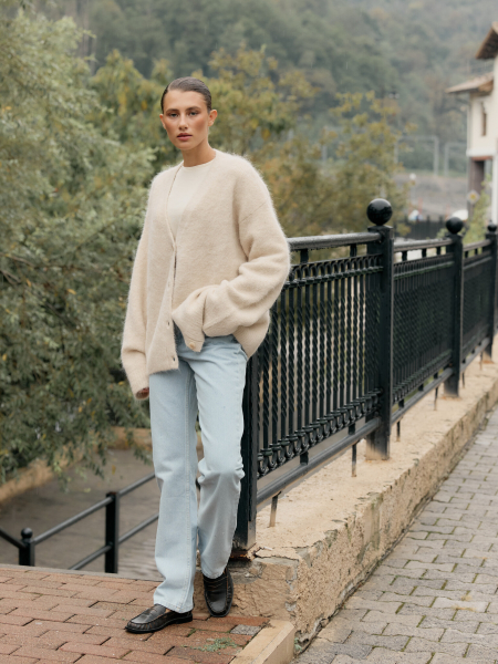 Кардиган альпака VLVT, цвет: бежевый, 00-00005139 купить онлайн