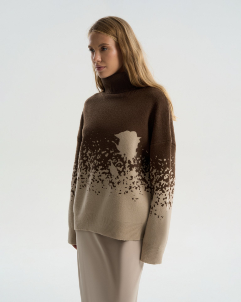 Свитер To be Blossom, цвет: BROWN, 061521 купить онлайн