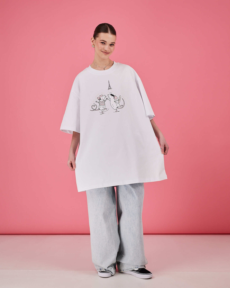 Футболка В Париже TABOO, цвет: белый, ThParis купить онлайн