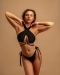 Bella Black | Классический низ на завязках с кольцами ANVIBE, цвет: Черный  купить онлайн