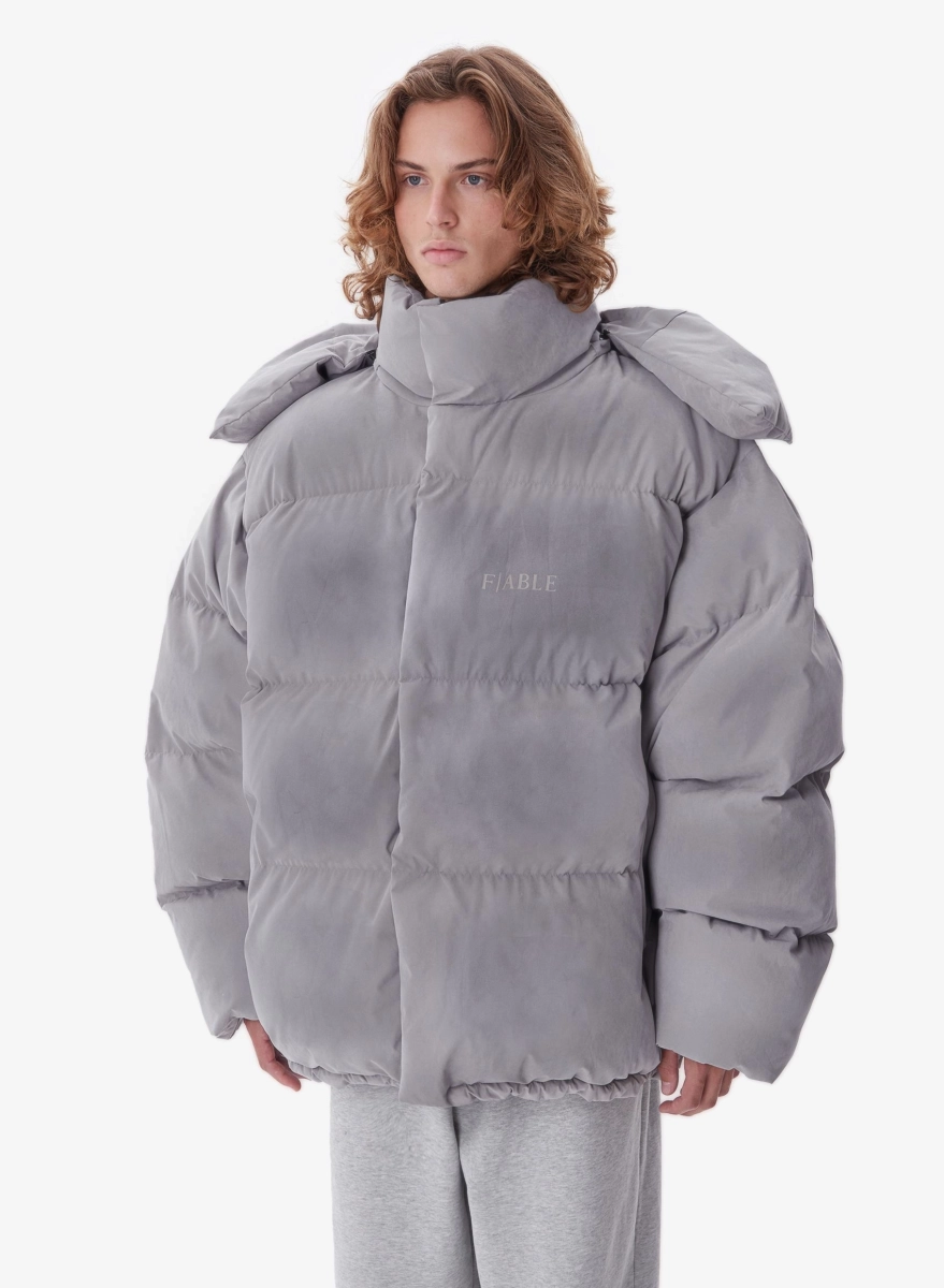 Пуховик DESTRESSED FABLE, цвет: серый, PFFR-FBL-DSTRSD-GR купить онлайн