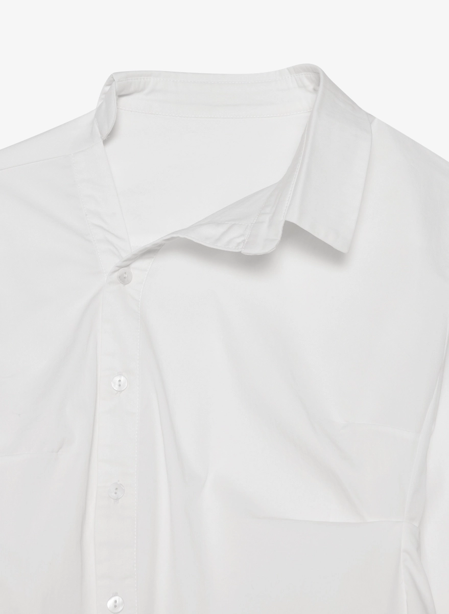 Рубашка асимметричная F | ABLE, цвет: белый, SHRT-FBL-SMMTRC-WHTSND купить онлайн