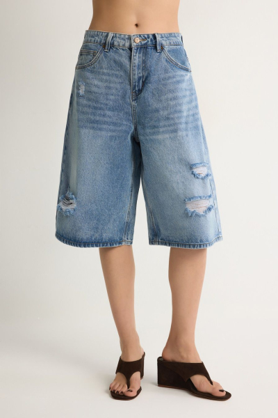 Шорты из 100% хлопка TOPTOP, цвет: синий, TT.039.19079.620 купить онлайн