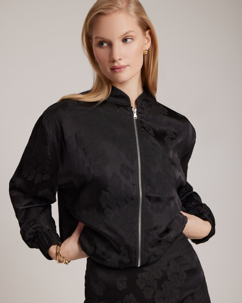 Бомбер To be Blossom, цвет: black 171431 |новая коллекция купить онлайн