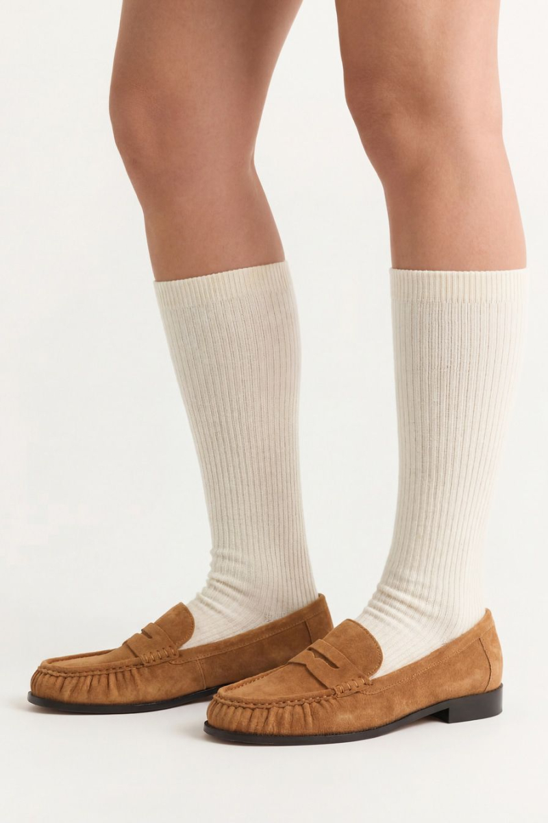 Лоферы из натуральной замши Lera Nena, цвет: бежевый LN.108.18954.110 купить онлайн