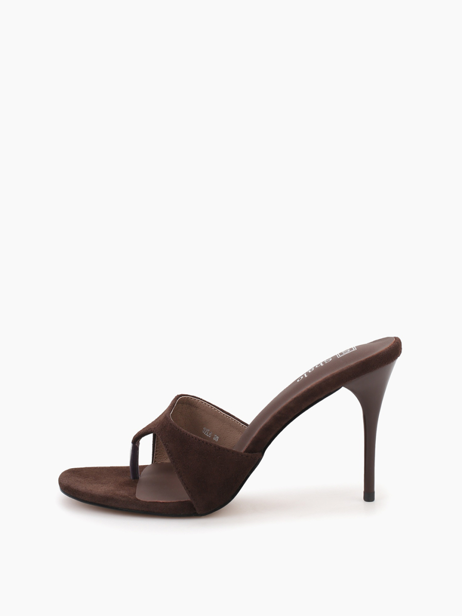 Мюли из натуральной замши