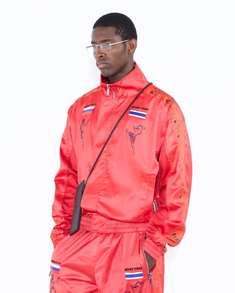 Костюм мужской МУАЙ-ТАЙ ASIA ST 71, цвет: красный, Ast71.suit-Thai-red купить онлайн