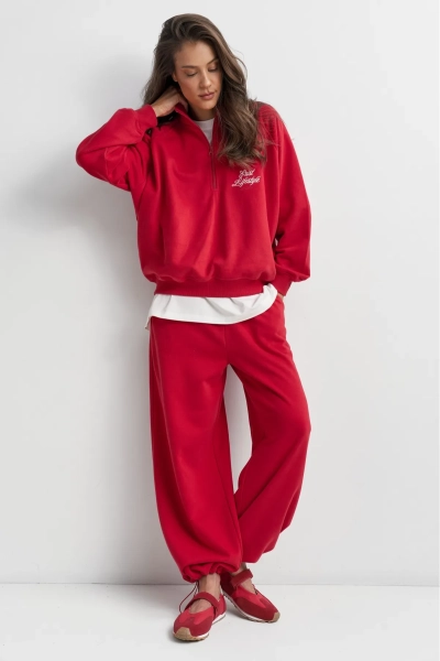 Брюки на кулиске Erist store, цвет: красный, НФ-00003498 купить онлайн