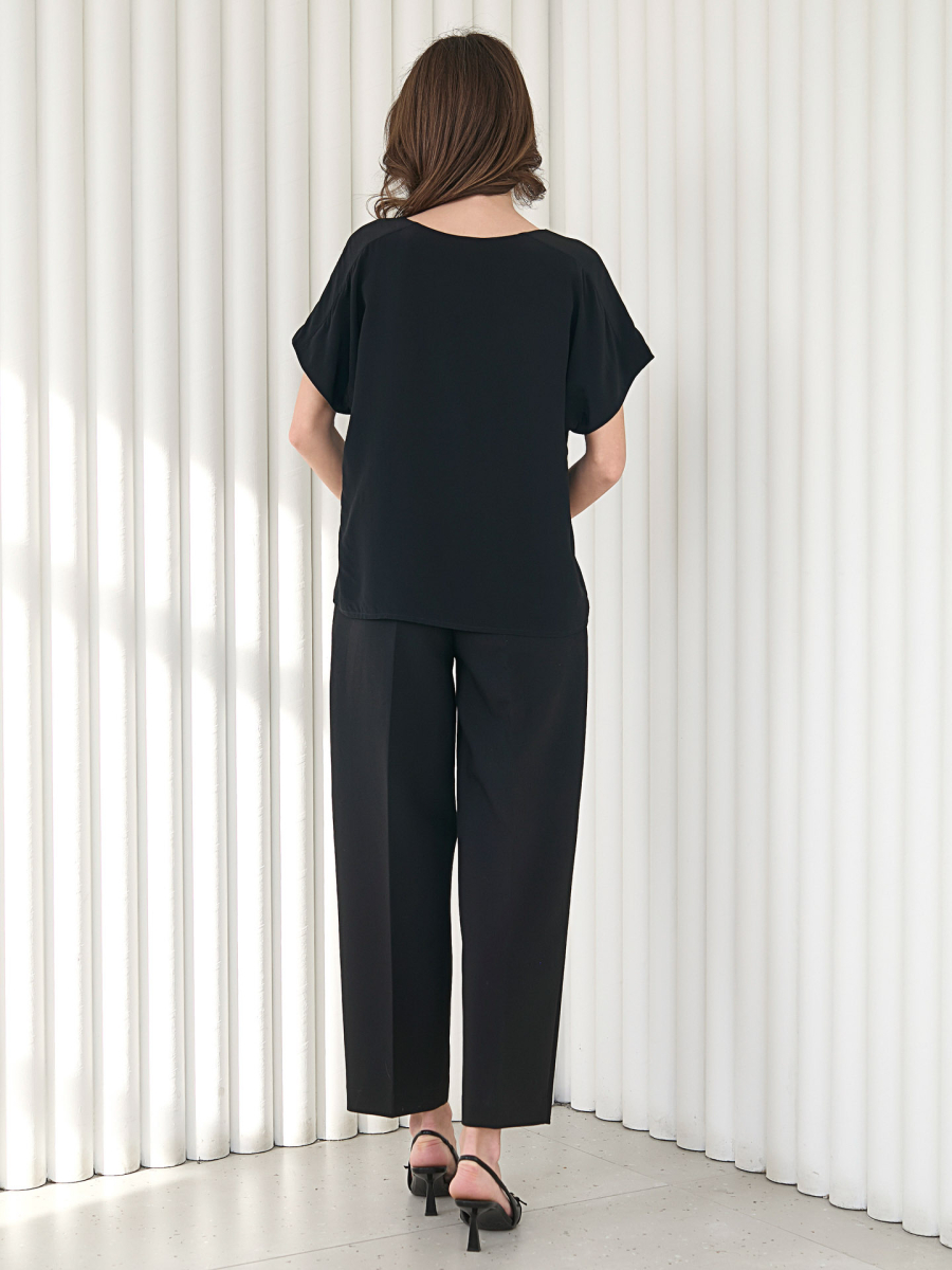 Блуза с цельнокроенным рукавом I.B.W., цвет: Черный, BL022 купить онлайн