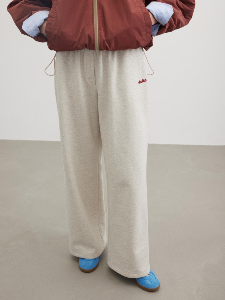 Брюки футер с вышивкой