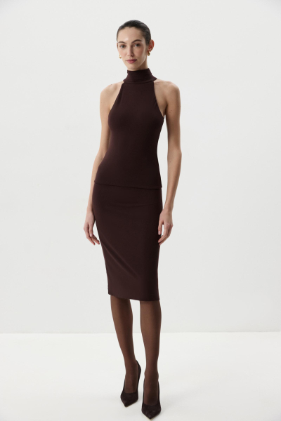 Топ халтер Charmstore, цвет: шоколадный, 214-50965-551 купить онлайн