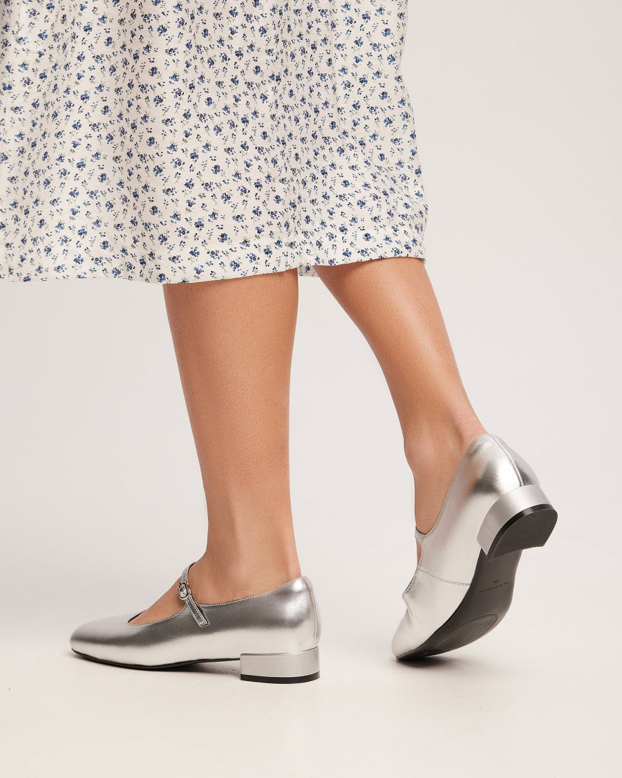 Туфли Мэри Джейн To be Blossom, цвет: silver 400043 купить онлайн