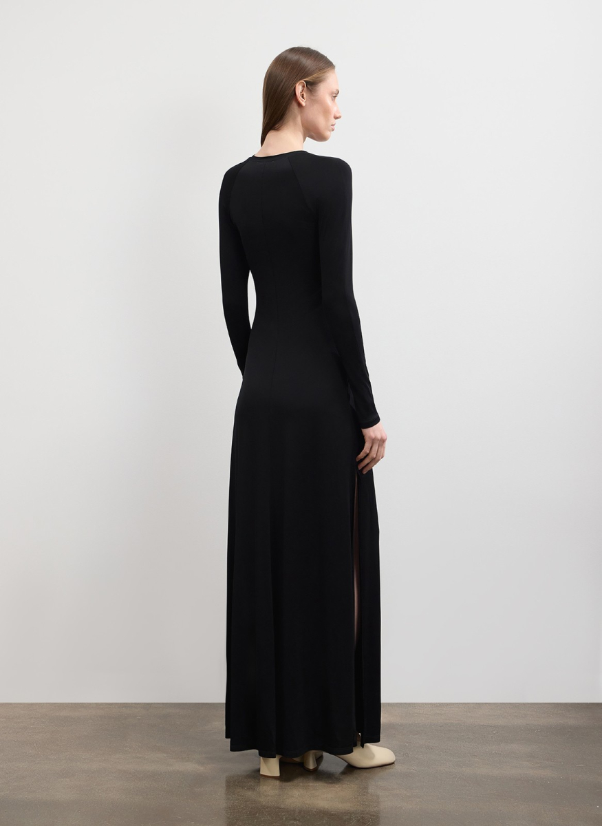 Платье с разрезом ALL WE NEED, цвет: Черный, 2602W2429-01 купить онлайн