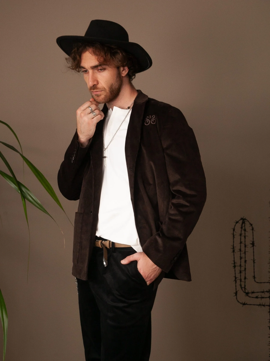 Пиджак вельвет SCANDALIS, цвет: коричневый, Пиджак006а купить онлайн