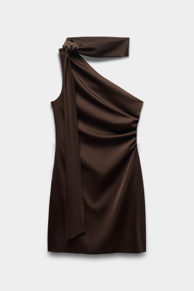 Платье мини на одно плечо