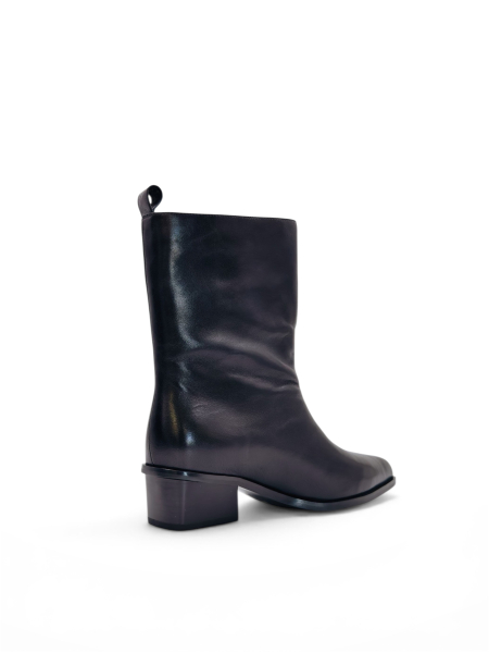 Ботинки демисезонные из натуральной кожи GRANDERA, цвет: Черный  купить онлайн