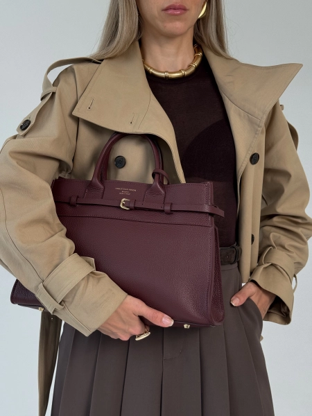 Сумка GWEN Large brand salad, цвет: burgundy  купить онлайн