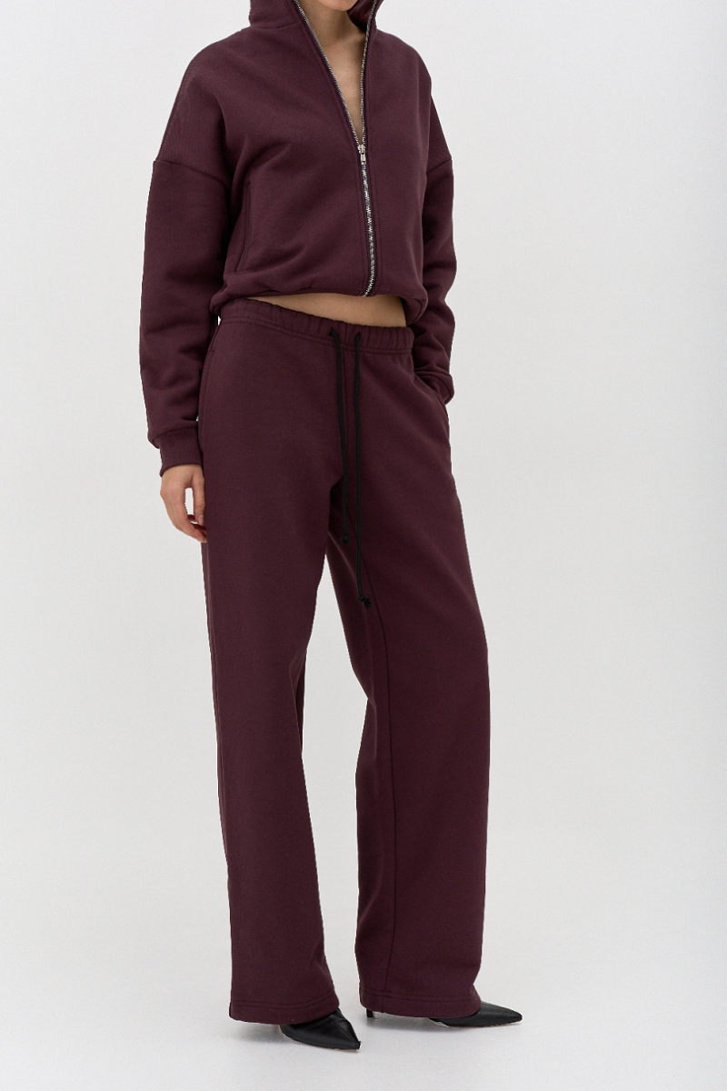 Брюки утепленные Ricoco, цвет: сливовый, 6098/3 купить онлайн