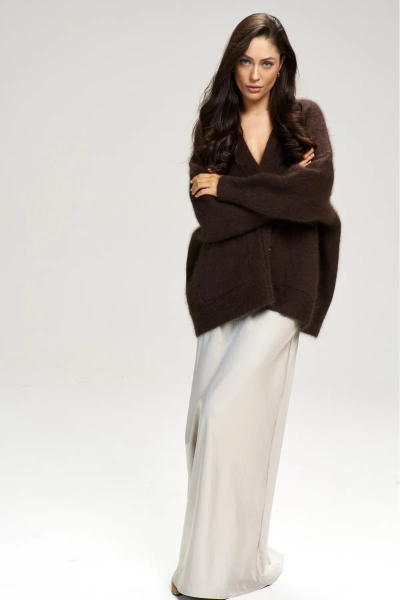 Кардиган Fluffy Brown Erist store, цвет: коричневый, НФ-00003142 купить онлайн