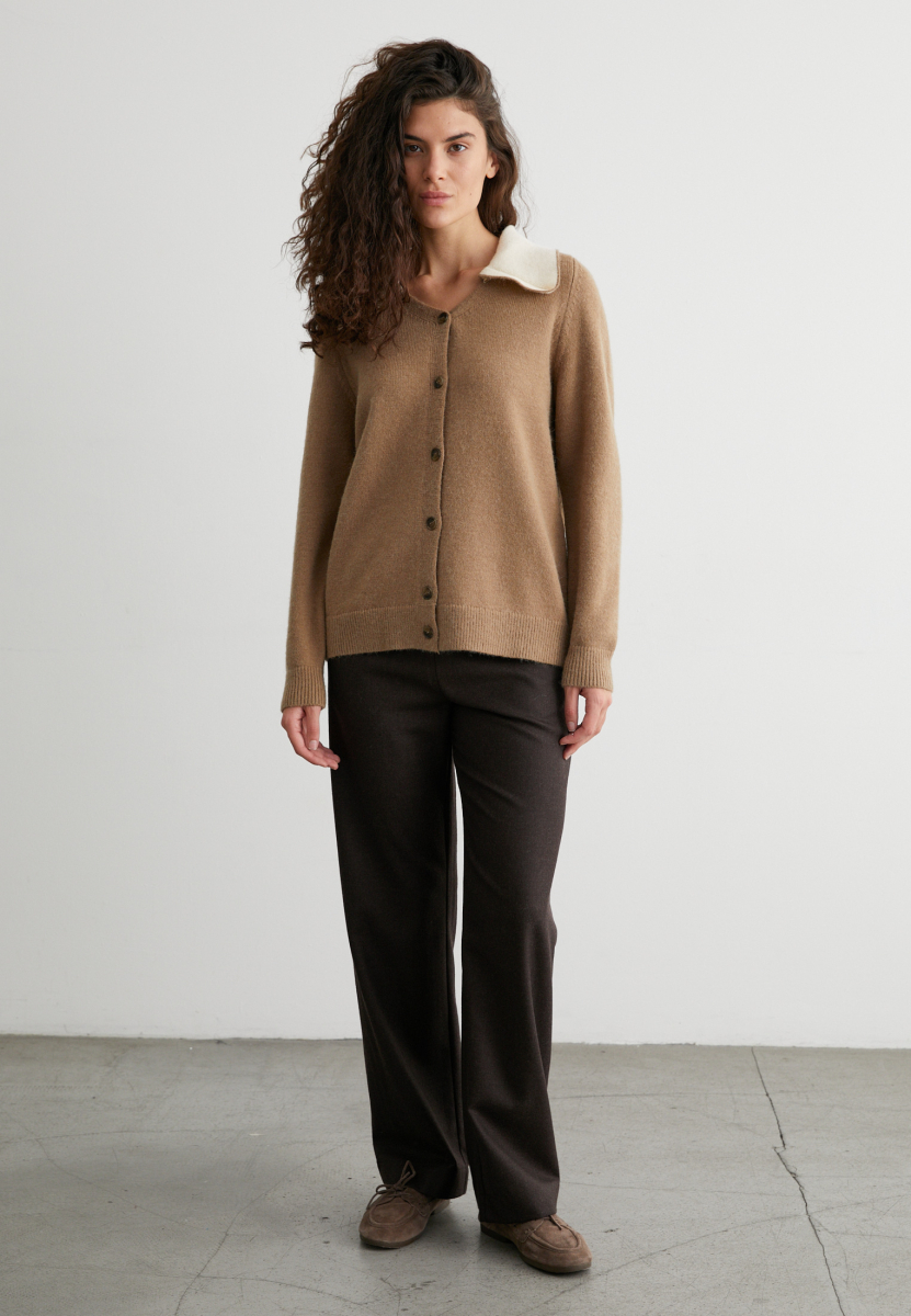 Кардиган Polly Marou, цвет: коричневый, mar1_1023_24 купить онлайн