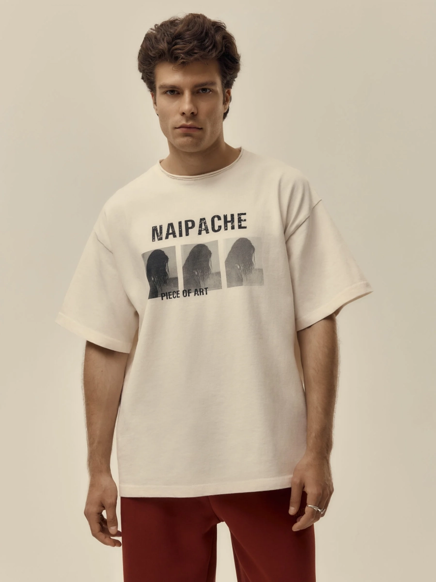Футболка Гранж Rogue Wave NAIPACHE, цвет: слоновая кость, 2511070020 купить онлайн